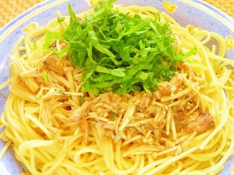 ☺ポン酢で簡単♪鯖水煮缶で和風パスタ☺